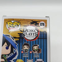 Funko Pop! Animation Demon Slayer AAA Anime Exclusive Giyu Tomioka #876 Signed by Johnny Yong Bosch JSA Certified
