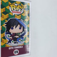 Funko Pop! Animation Demon Slayer AAA Anime Exclusive Giyu Tomioka #876 Signed by Johnny Yong Bosch JSA Certified