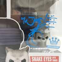 Funko Pop! Retro Toys G.I. Joe Funko Shop Exclusive Snake Eyes with Timber #78 Signed by Ray Park w/ COA