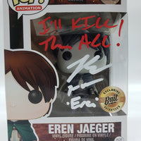 Funko Pop! Attack on Titan Bait Eren Jaeger #20 Signed by Bryce Papenbrook JSA