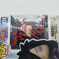 Funko Pop! Animation Naruto: Shippuden GameStop Exclusive Madara #978 Signed by Neil Kaplan JSA Certified