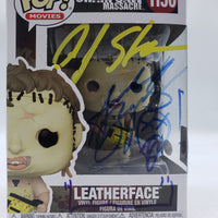 Funko Pop! Movies The Texas Chainsaw Massacre Leatherface #1150 Double Signed and Certified