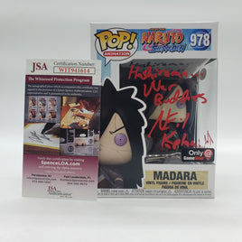Funko Pop! Animation Naruto: Shippuden GameStop Exclusive Madara #978 Signed by Neil Kaplan JSA Certified