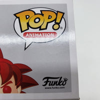 Funko Pop! Animation Dragon Ball Super 2020 SDCC Shared Convention Exclusive SSG Goku #827 Signed by Sean Schemmel JSA Certified