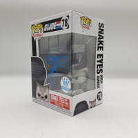 Funko Pop! Retro Toys G.I. Joe Funko Shop Exclusive Snake Eyes with Timber #78 Signed by Ray Park w/ COA