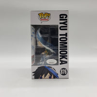 Funko Pop! Animation Demon Slayer AAA Anime Exclusive Giyu Tomioka #876 Signed by Johnny Yong Bosch JSA Certified