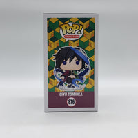 Funko Pop! Animation Demon Slayer AAA Anime Exclusive Giyu Tomioka #876 Signed by Johnny Yong Bosch JSA Certified