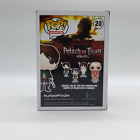 Funko Pop! Attack on Titan Bait Eren Jaeger #20 Signed by Bryce Papenbrook JSA