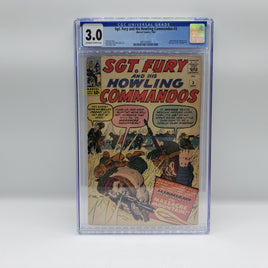 SGT. Fury and His Howling Commandos #3 CGC 3.0 Graded Marvel Comics 1963