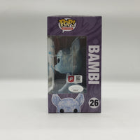 Funko Pop! Art Series Disney Amazon Exclusive Bambi #26 Signed by Donnie Dunagan JSA Certified