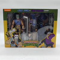 NECA Teenage Mutant Ninja Turtles Casey Jones vs. Foot Soldier (Slashed) 2-Pack