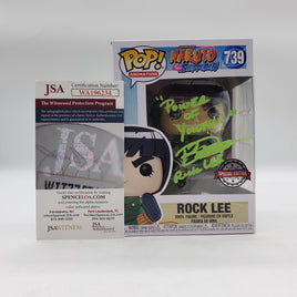 Funko Pop! Animation Naruto: Shippuden Special Edition Rock Lee #739 Signed by Brian Donovan JSA Certified