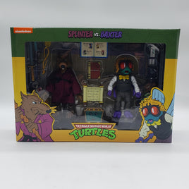 NECA Teenage Mutant Ninja Turtles Splinter vs. Baxter Action Figure 2-Pack