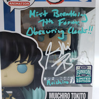 Funko Pop! Demon Slayer 2022 FunKon LE Muichiro Tokito #1193 Signed by Griffin Burns JSA