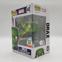 Funko Pop! Marvel Funko Shop Exclusive Drax #442 Signed by Dave Bautista Beckett Certified