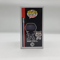 Funko Pop! Retro Toys G.I. Joe Funko Shop Exclusive Snake Eyes with Timber #78 Signed by Ray Park w/ COA