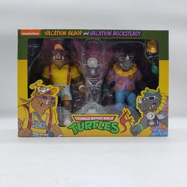 NECA Teenage Mutant Ninja Turtles Vacation Bebop and Vacation Rocksteady Action Figure 2-Pack