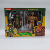 NECA TMNT Crooked Ninja Turtle Gang and Rock Soldier Action Figure 2-Pack
