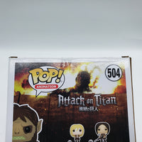 Funko Pop! Attack on Titan Hot Topic Beast Titan #504 Signed by Jason Liebrecht JSA