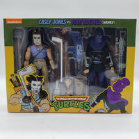 NECA Teenage Mutant Ninja Turtles Casey Jones vs. Foot Soldier (Slashed) Action Figure 2-Pack