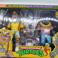 NECA Teenage Mutant Ninja Turtles Vacation Bebop and Vacation Rocksteady Action Figure 2-Pack