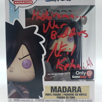 Funko Pop! Animation Naruto: Shippuden GameStop Exclusive Madara #978 Signed by Neil Kaplan JSA Certified