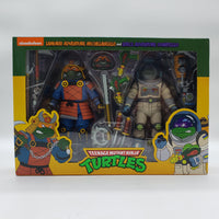 NECA Teenage Mutant Ninja Turtles Samurai Adventure Michelangelo and Space Adventure Donatello Action Figure 2-Pack