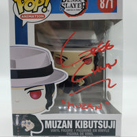 Funko Pop! Animation Demon Slayer Muzan Kibutsuji #871 Signed by Greg Chun JSA Certified