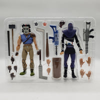 NECA Teenage Mutant Ninja Turtles Casey Jones vs. Foot Soldier (Slashed) Action Figure 2-Pack