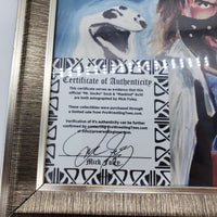 WWE Mankind Printed Framed Art Photograph Signed by Mick Foley w/ COA