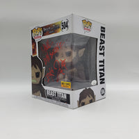 Funko Pop! Attack on Titan Hot Topic Beast Titan #504 Signed by Jason Liebrecht JSA