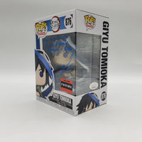 Funko Pop! Animation Demon Slayer AAA Anime Exclusive Giyu Tomioka #876 Signed by Johnny Yong Bosch JSA Certified