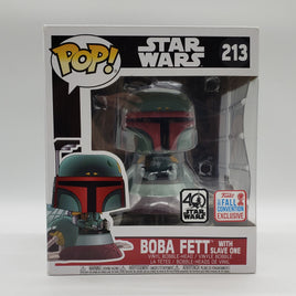 Funko Pop! Star Wars 2017 NYCC Shared Convention Exclusive Boba Fett with Slave One #213