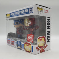 Funko Pop! Marvel Captain America: Civil War Marvel Collector Corps Exclusive Captain America / Iron Man 2-Pack