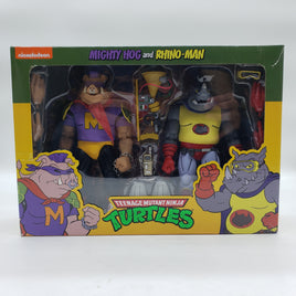 NECA Teenage Mutant Ninja Turtles Mighty Hog and Rhino-Man 2-Pack