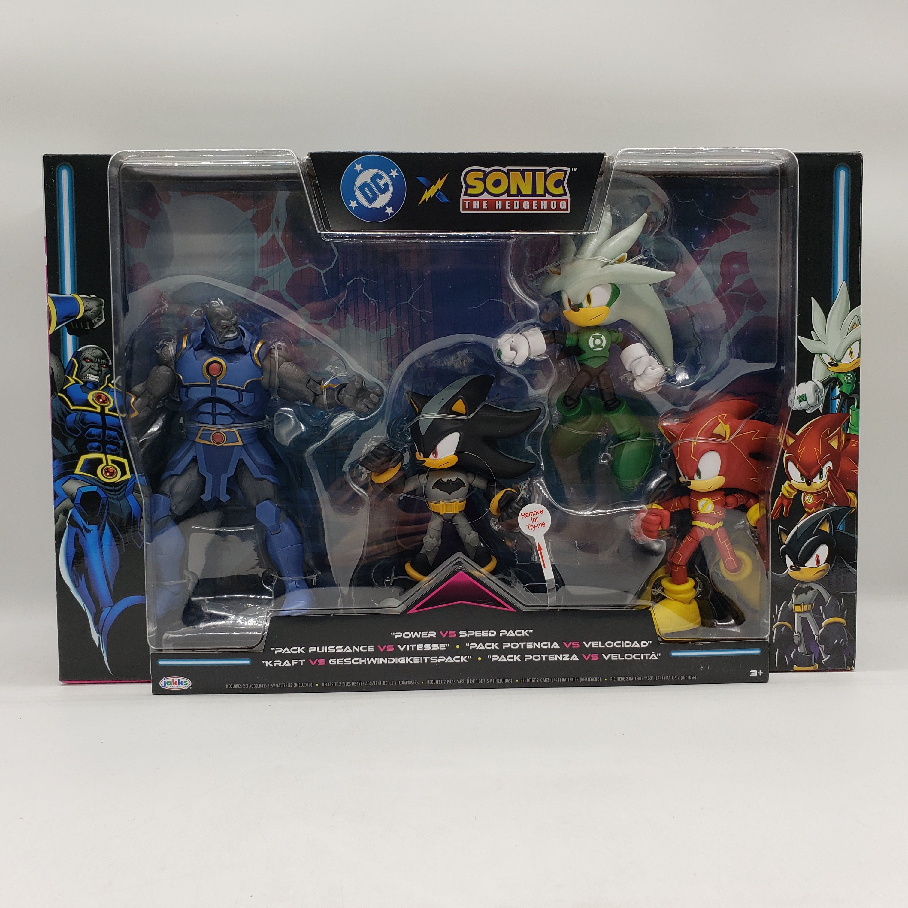 JAKKS Pacific DC Comics X Sonic The Hedgehog Power vs. Speed Pack