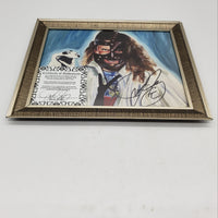 WWE Mankind Printed Framed Art Photograph Signed by Mick Foley w/ COA