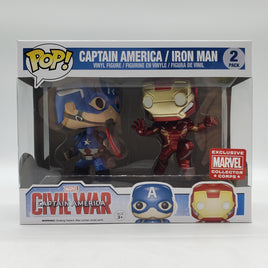 Funko Pop! Marvel Captain America: Civil War Marvel Collector Corps Exclusive Captain America / Iron Man 2-Pack