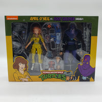 NECA Teenage Mutant Ninja Turtles April O'Neil vs. Foot Soldier (Bashed) Action Figure 2-Pack