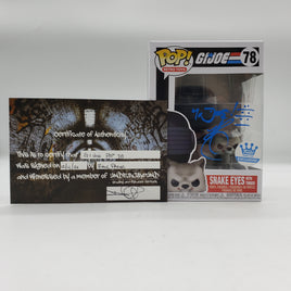 Funko Pop! Retro Toys G.I. Joe Funko Shop Exclusive Snake Eyes with Timber #78 Signed by Ray Park w/ COA