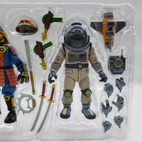 NECA TMNT Samurai Adventure Michelangelo and Space Adventure Donatello 2-Pack