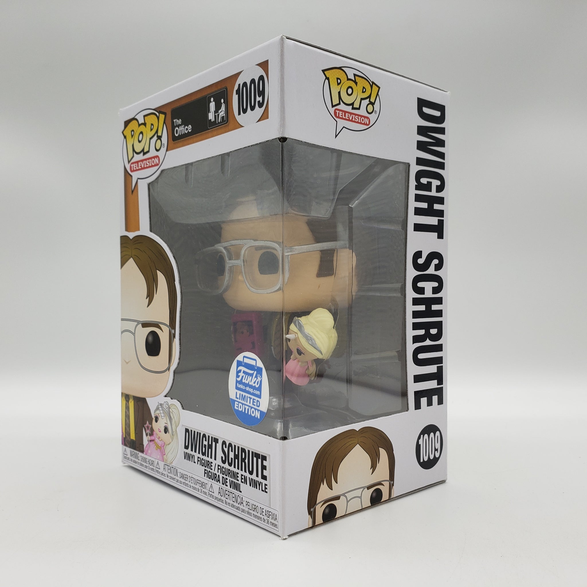 Dwight Schrute with Princess Unicorn Doll #1009 Funko Shop Exclusive Pop