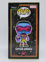 Funko Pop! Marvel Studios: The Falcon and The Winter Soldier Target Exclusive Captain America (Black Light) #987