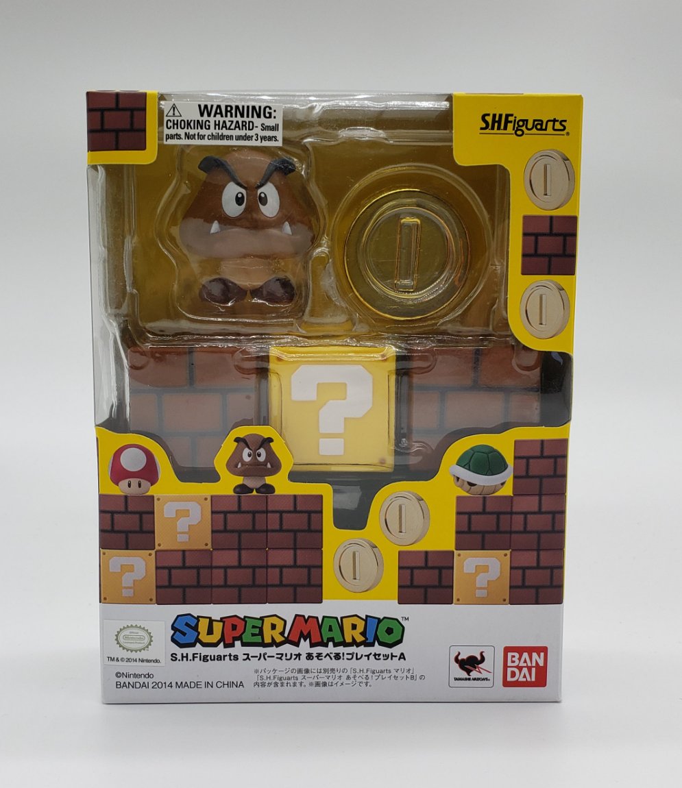 SH Figuarts Super Mario Goomba Playset A Figure Set