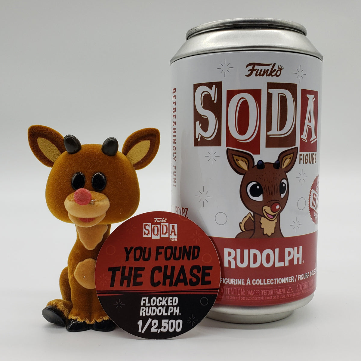Funko Rudolph The Red-Nosed Reindeer (Chase) Soda Vinyl Figure| Toy ...