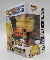 Funko Pop! Animation Naruto: Shippuden Special Edition Naruto (Sixth Path Sage) (Glow in the Dark) #932 Signed by Maile Flanagan JSA Certified
