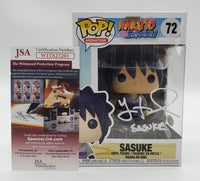 Funko Pop! Animation Naruto: Shippuden Sasuke Uchiha #72 Signed by Yuri Lowenthal JSA Certified