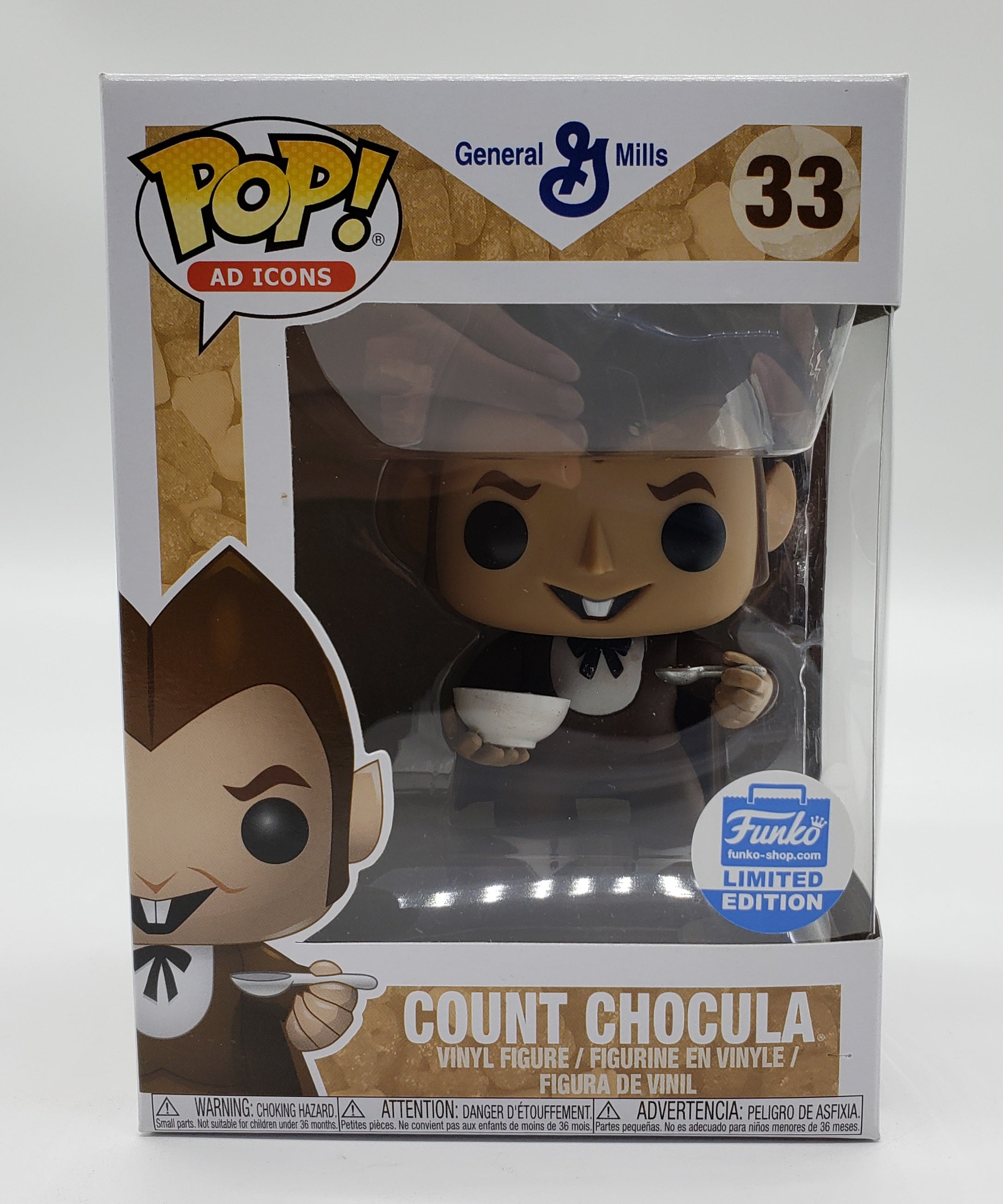 Count Chocula #33 LE Funko Shop Exclusive w/ Pop Protector Count Chocula #33 LE Funko Shop Exclusive w/ Pop Protector