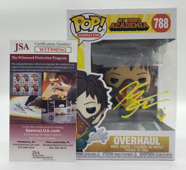 Funko Pop! Animation My Hero Academia Overhaul #788 Signed by Kellen Goff JSA Certified