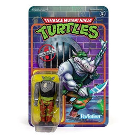 Teenage Mutant Ninja Turtles Rocksteady 3 3/4-Inch ReAction Figure